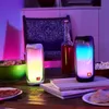 Logo PULSE4 Altoparlante wireless Bluetooth Pulse 4 Suono stereo portatile impermeabile per bassi profondi con luce LED Partybox per feste