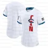 Camiseta de béisbol personalizada 2021 All Star Game White Flexbase, bordado de doble costura, camisetas para hombres y mujeres para jóvenes