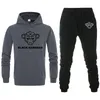 Herren-Kapuzenpullover, Sweatshirts, orangefarbener Kapuzenpullover, Marke mit Buchstaben, bedruckt, schwarze Bananen, zweiteilige Sets, Kapuzen-Trainingsanzug, Herren/Damen, Sportbekleidung, Hoodies + Jogginghose, Jogg Z444