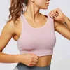 Hollow Out Sports Bra Bekväma andningsbar Fitness Yoga Brassiere Snabbtorkande Shocktäker träningstank Top Kvinna Gym Kläder 210514