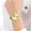 Create Creative Design Watch Women Quartz Часы Модное платье Нержавеющая сталь Наручные часы Женские Часы Relogio Feminino 210527