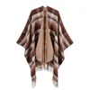 Classic Color Plaid Shawls Cashmere Tassel Wraps Scarves Thick Warm Split Pashmina Lady Autumn Winter Outdoor Shawl2273591
