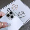 3D Glitter Diamond Bling Strass Camera Lens Protector Cover pour iPhone 11 12 Mini Pro Max