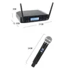 Microphone Wireless GMARK GLXD4 Professional System UHF Dynamic Mic Automatic Frequency 80M Party Stage Host Church Microphones388918658