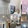 5M Or En Acier Inoxydable Bande Décorative DIY Fond Mur Plafond Bord Bandes Ligne Miroir Sticker Mural pour Salon Décor 211124