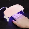 6W mini nageltork vit rosa UV LED-lampa bärbar USB-gränssnitt Bekvämt hem Använd liten bekväm hopfällbar WZG TB1867