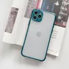 Fashion Fodral Matte Clear Phone Case Transparent Skin Feel Back Cover Protector för iPhone 12 Mini Pro Max X XR XS