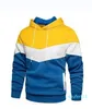 2021 men's designer color matching hoodie fashion trend S-2XL