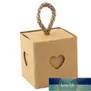 50 pièces coeur mariage décoration anniversaire boîte à bonbons beau sac petite fête faveur cadeau sac emballage Kraft papier Box1