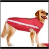 アパレル用品ホームガーデンドロップデリバリー2021大きな服秋とゴールデンレトリーバー広い犬ペット服冬の反射暖かい