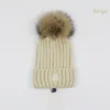 Hats Scarves Sets knitted fur pom hat fashion designer skull cap letters beanie men and women unisex cashmere quality