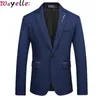 Męskie garnitury Blazers Men Blazer Jacket Slim Fit Business Casual Stylish Strased for Coat Masculino 5xL1286B