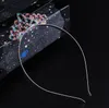 Meisjes Prinses Rhinestone Crown Hair Sticks Kids Kleurrijke Crystal Tiara Hoofdband Verjaardagsfeestje Prom Decoratie Benodigdheden