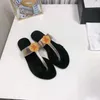 2021 Designer Slides Woman Slippers Classic Women Sandals Double Metal G letter Black White Gold Red Yellow Flip Flops 35-42 Summer Beach Foam Runner With Gift Box