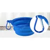 Pet Dog Bowls Silicone Puppy Collapsible Bowl Pet Feeding Bowls with Climbing Buckle Travel Portable Dog Food Container sea shipping DAF278