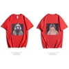 Men's T-Shirts Men's T-Shirts MaxMaras mens T-shirts designer Weimaraner top Letter printing short sleeved dog head tees detective loose men women couple tshirt