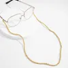 Punk gouden kleur kralen bril ketting lenzenvloeistof lanyard zonnebril houder ketting eyewear keeper sieraden