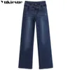 Джинсы с высокой талией Женщина весна Винтаж свободный случайные джинсовые штаны Women Women Plus размер полнофункциональной женщины 210608