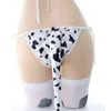 NXY Sexy Zestaw Japoński Milk Cosplay Costume Anime Sexy Kawaii Mini Krowa Bikini Cute Bielizna Zestaw Pełny Pałąk Ucho z Pończochą Ogon 1127