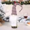 Decorazione natalizia per coperchio bottiglia di vino rosso Babbo Natale nordico Set di champagne Decorazioni natalizie per ristorante dell'hotel w-00925