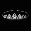 Cravate cristal élégante Tiara Tiara Crown Girl Girl Hoop Accessoires de mariage Clips Barrettes