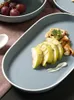 皿の皿モダンなプレートセットレストランカップルかわいいボウルキッチンクリエイティブラグジュアリーTalerze Obiadowe食器DI50pz