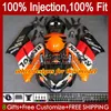 Injektionsform 100% passform för Honda Fairings CBR1000 CBR 1000 RR CC 04-05 Body 52No.22 CBR 1000RR 1000CC 2004 2005 CBR-1000 CBR1000RR 04 05 OEM Full Fairing Black West