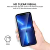 Clear Screen Protector for iPhone 15 Plus 14 13 12 11 Pro Max XS XR 9H Tempered Glass Protective Case With Retail Package