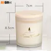 1 pz Candela per aromaterapia romantica con coperchio in legno Candele profumate senza fiamma per candele di cera per feste di matrimonio Durano circa 36 ore