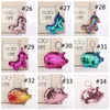 KeyChain Newunicorn Blitter Glitter Pompom Mermaid Sequins Key Ring Подарки для LLAVEROS MUJER CHARMS CHARE BAG BAG CHEANGE EWD7830