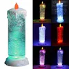 Forma de vela com cor mutável LED luz noturna para casa mesa decoração de festa lâmpada presente