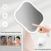 Beauty Items Lighted Table Makeup Mirror with LED Lights, SGUTEN Portable Vanity Desk 10X Magnifying,Rechargeable Smart Cosmetic