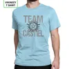 Camisetas para hombres Hombre Camiseta sobrenatural Equipo Castiel Spn Brothers Vintage Cuello redondo Tops de manga corta Camiseta Normal220O