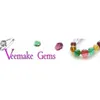 Veemake aigue-marine collier à faire soi-même Bracelets boucles d'oreilles Bijoux Femme cristal pépite perles en vrac pour la fabrication de Bijoux 06072