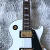 Guitare électrique personnalisée avec couleur blanche et quincaillerie dorée, fabrication rapide de haute qualité, guitarra8287393