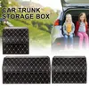 Auto Organizer Leder Kofferraum Aufbewahrungsbox Top Grade Falttasche Auto Verstauen Aufräumen Bin S/M/L Für Limousine SUV MPV