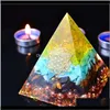 Rock Quartz Luźne Koraliki Biżuteria Aura Reiki Orgonite Rune High Częstotliwości Energia Pyramid Aogen Chakra Kryształowe Dekoracje Przynosi Fortune