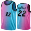 Bam 13 Adebayo Tyler Jimmy Basketball Jersey Dwayne 3 22 Butler Wade 14 Herro Новый сезон Мужские рубашки с вышивкой Логотипы