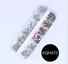 Kvalitet bästa multistil nagel strass 3D crystal ab clear naglar stenar ädelstenar pärla diy nagelkonst dekorationer guld silver nit strass