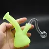 도매 미니 보호 가능한 물 담뱃대는 어두운 비이커 Dab Rig Bong Straight Water Pipes 10mm Female Joint에서 성장합니다.