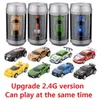 Upgrade 2.4Ghz 8 Colors Sales 20Km/h Coke Can Mini RC Car Radio Remote Control Micro Racing Toy Different frequency Gift 211027