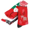 Kerstversieringen Sokken Winter Been Warmer Xmas Deer Snowflake Feestelijke Rode Cartoon Gedrukte Sockings