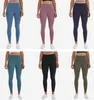 L-32 Yüksek Bel Yoga Tayt Şınav Spor Salonu Giyim Kadın Tayt Spor Koşu Yoga Pantolon Dikişsiz Tayt Tayt Egzersiz