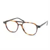 Mode solglasögon ramar stor storlek acetat glasögon ram män retro optisk glasögon pilot design clear lins recept vintage myopia