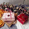 10pcs Gift Boxes Candy Cake Paper Hand Ribbon Box Package Handle Cookie Chocolate Souvenir Wedding Gift Packaging Party Favors 211108