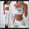 Outfits Printed Womens Tracksuit Sexy Halter Bra Sport Legging Running Gym Fitness Yoga Set Sportswear Workout Sports Suit1 Akryy Blt6I
