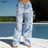 Kobieta Baggy Denim Dżinsy Kobiet Mom Spodnie Vintage Zima Ripped Boyfriend Czarny Odzież Cargo Trudniste Odzież 21432P 210712