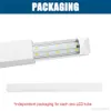 150W SMD5730 Led Tube Light 4ft 75W Daylight , T8 V-Shape Integrated Single Fixture,15000lm, Utility Shop lamp, Ceiling and Under Cabinet, Clear Cover
