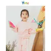 Hnne Sonbahar Hoodies Çocuk Erkek Kız Jogger Tişörtü Yüksek Kaliteli Çocuklar Rahat Kazak Eşofmanları 211023