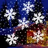 Lampy słoneczne Outdoor Roting Snowflake Christmas Projektor Light LED Garden Krajobraz Lampa Atmosfera Holiday Family Party